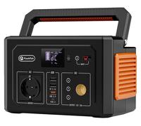 Centrale électrique portable - Modèle K53 - Capacité de 400 Wh - Sortie AC de 400 W - 8 prises de sortie - Batterie lithium-ion de 109 200 mAh - Ports USB-A/USB-C avec technologie QC3.0 - Lampe LED in