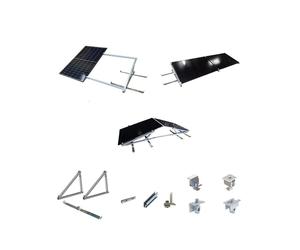 Centrale électrique pour balcon Support Montage vertical Kit complet pour 2 panneaux PV Module solaire Toiture Toiture plate 10-40