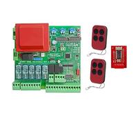 Centrale universelle 2 radiocommandes inclus + récepteur ISBN pour portails automatique battants 1/2 portes de toutes les marques Came BFT Nice Ecc. Gestion 2 moteurs à 220 V Centrale de commande
