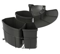 Centre de déchets n° 720686 Seau pivotant 19, 12 et 9 litres anthracite