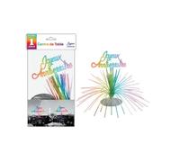 CENTRE DE TABLE ANNIVERSAIRE MULTICOLORE