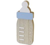 centre de table biberon bois 16cm bleu - hobi dek0963ci Bleu G