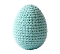Centre de table de Pâques en plastique fait à la main 6 cm Bleu lac pâle | Détails faits à la main, texture unique, noyau en plastique, taille 6 cm, teintes crème et vert sauge