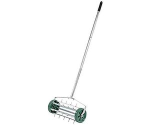 Centrifugeuse de jardin à rouleaux avec roue à picots de 450 mm pour la centrifugation de l'herbe de jardin, dotée de dents de 33 mm, 1 pièce