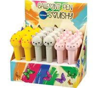 Centrum 24 : stylos à bille en mousse, animaux, 3 modèles assortis, en présentoir 89536