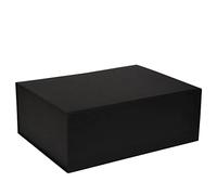 Century box Boîte aimantée haute en carton luxe noir 40 x 30 x 15 cm - Coffret cadeau : mariage, anniversaire, communion, saint valentin - BP400N
