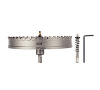 CENYB scie cloche metal 7-1/2" (190mm) à pointe en carbure de tungstène, avec 2 forets pilotes titanées - Idéale pour métaux durs, acier inoxydable, fer, alliage d'aluminium, bois et plastique
