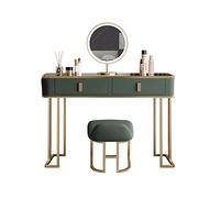 Cenz-888 Ensemble de Coiffeuse avec Tabouret, Miroir, Armoire Rangement, Chambre à Coucher en Bois Table de Maquillage(Petit)