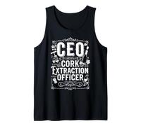 CEO Cork Extraction Officer Funny Title for Wine Lover Drink Débardeur