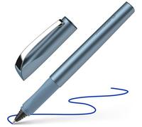 Ceod Shiny Rollerball Pen (For Right And Left Handed, Line Thickness, M Line Thickness, With Royal Blue Ink Cartridge) Blue