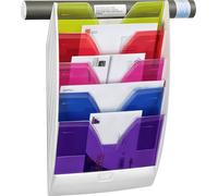 CEP 1001540811 Porte-brochures mural CEP Happy, format A4, 5 compartiments, multicolore