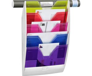 CEP 1001540811 Porte-brochures mural CEP Happy, format A4, 5 compartiments, multicolore