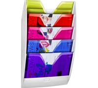 cep 1201540811 CEP Porte-brochures mural Happy, magnétique, DIN A4, 5 compartiments