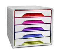 CEP Office Solutions Box à tiroirs Smoove HAPPY 5 tiroirs blanc/multicolore