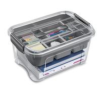 CEP Boite de rangement 13L Organisateur avec Couvercle à poignée Combi-Box Multifonction Loisirs créatifs Jouets Maison Bureau