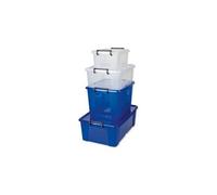 Cep Boîte De Rangement Smart Box Strata Avec Couvercle Clipsé Dims Int.317x40,2x17,5cm Transparent 24l