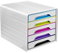 CEP Box à tiroirs Smoove GLOSS 5 tiroirs blanc / multicolore