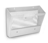 CEP Corbeille murale Trieur Porte documents et Courrier A4 et 24x32 cm Rangement Dossiers Organiseur de bureau Grande Capacité Gris