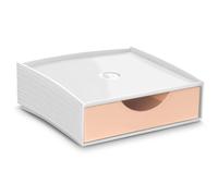 CEP Mini rangement à tiroir Organisateur superposable Boîte de rangement First GreenSpirit en plastique Recyclé Pêche