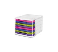 CEP Office Solutions – Module de classement Gloss 398 HM 8 tiroirs multicolores