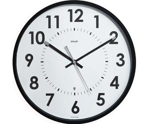 CEP Orium Horloge murale radiocommandée Abyliss Horloge à quartz silencieuse noire
