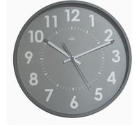 Horloge murale à quartz diamètre 30 cm - grise