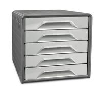 Cep Smoove Riviera - Module de classement 5 tiroirs - Gris - Façades Gris foncé