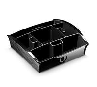 Plateau distributeur, 9 compartiments, noir