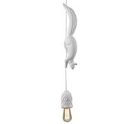 Cepten Lustre en résine, Restaurant Nordique Animal Lamp Lustre Chambre à Coucher Chambre d'enfants Lampe Magasin de vêtements Personnalité Simple Ecureuil Suspension Luminaires,Blanc