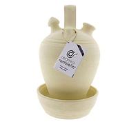 CERÁMICA RAMBLEÑA | Base de cruche en terre cuite traditionnelle Vuelta de La Rambla (Córdoba) | 100% fait main | 3 litres | Écho | plaque incluse
