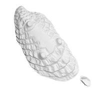 Céramique Assiette à Huîtres Forme Coquillage, Service Élégant, Blanche | Surface Lisse, Design Irrégulier Artistique, pour Fruits de Mer, Plats Principaux, Sauces, Réceptions et Occasions Spéciales