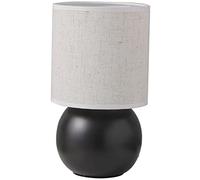 Céramique et Tissu Lampe de Chevet Veilleuse Décorative, pour Chambre | Table de Nuit, Coiffeuse ou Étagère, Usage Polyvalent, Style Vintage, sans Batterie