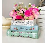 Céramique Livre Pot de fleurs Décoration Maison Vase à livres Fleurs Bibliothèque Chambre Bureau Pots