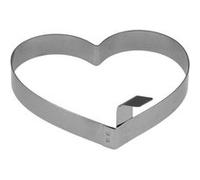 Cercle à dresser décoratif coeur 12 cm - Lares - Argent / Métallique - Acier Inoxydable (inox) Argent G