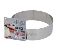Cercle à entremets inox H 3,5 cm Ø 10 cm