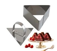 Cercle À Gâteau Coupe-pâte triangulaire en acier inoxydable