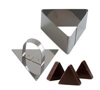 Cercle À Gâteau Coupe-pâte triangulaire en acier inoxydable