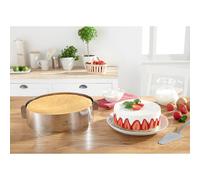Cercle à gâteau extensible en inox 15,5 à 30 cm Mathon