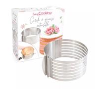 Cercle à génoise extensible inox 16 à 20 cm ScrapCooking