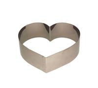 CERCLE A PATISSERIE EN FORME DE COEUR POUR LES ENTREMETS DIAM 18 H 6 CM - LARES