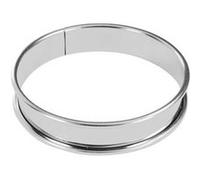 Cercle à tarte bord roulé 6 cm en inox - De Buyer - Argent - Inox Argent G