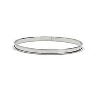 De Buyer - Cercle à tarte rond en inox perforé et bord roulé - 26 x 2 cm - Technologie AIR SYSTEM, Micro-Perforations pour Cuisson Rapide et Homogène, Résultat Croustillant et Savoureux