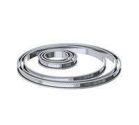 Cercle à tarte Inox perforé Bord Ourlé de BUYER H 2 cm D 10 cm SC