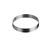 Cercle à tarte Inox perforé de BUYER H 2 cm D 20.5 cm