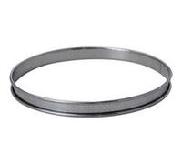 Cercle à tarte Inox perforé Bord Ourlé de BUYER H 2 cm D 8 cm SC