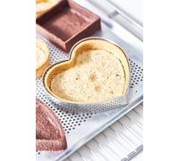 Cercle à tarte perforé Cœur individuel De Buyer