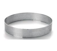 Lacor Cercle à tarte 68550 rond perforé acier inoxydable 20 cm gris