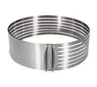 Cercle à Trancher Réglable Génoise 24-30cm Argent
