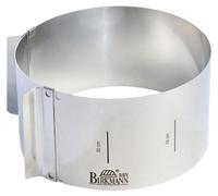 Cercle de pâtisserie - BIRKMANN - EASY BAKING - Acier - Indication de taille - Ø18-30, H 10 cm