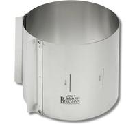 Cercle de pâtisserie - BIRKMANN - EASY BAKING - Acier - Indication de taille - Ø18-35, H 15 cm